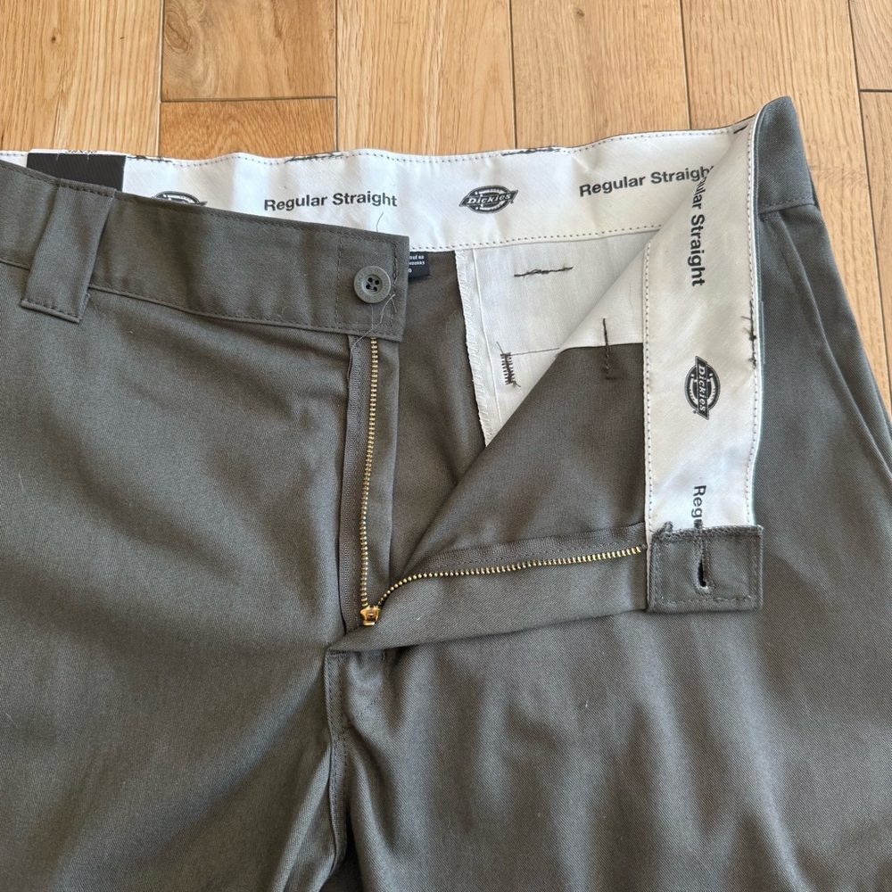 Dickies Mens Green Cargo Pant Regular Fit Straight Leg Size 38x30 - Picture 6 of 9